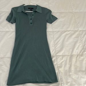 Dress teal color dark blue